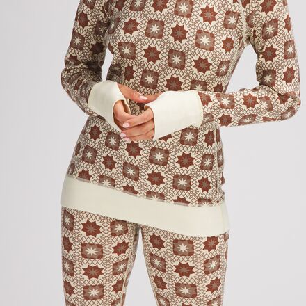 Backcountry - Spruces Mid-Weight Merino Printed Baselayer Crew - Women's