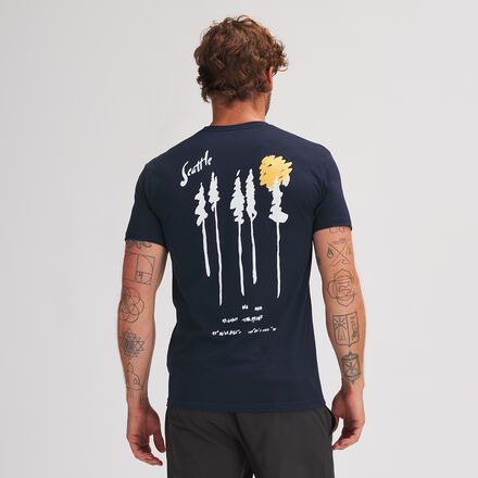 Backcountry - Seattle Tree Graphic T-Shirt - Men's - Midnight Navy