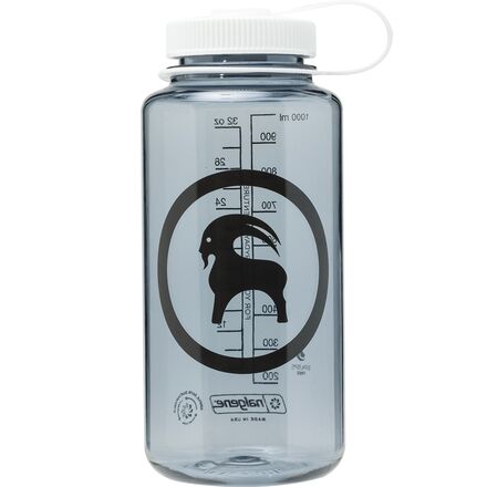 Monochrome Tribal Print - Neutral Stainless Steel Wide Mouth Water Bottle