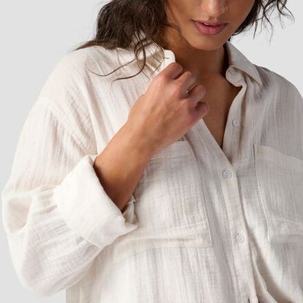 Backcountry - Long Cotton Gauze Long-Sleeve Button-Down - Women's