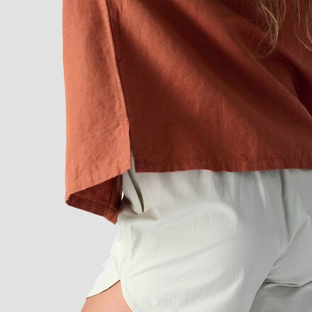 Backcountry - Textured Cotton Short-Sleeve Button Up - Women's