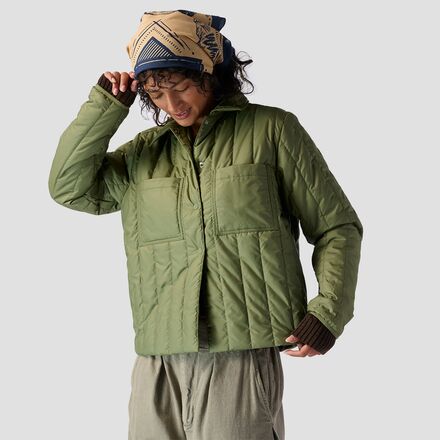 Backcountry - Oakbury Synthetic Quilted Shirt Jacket  - Women's - Olivine