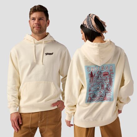 Backcountry - Chicago Poster Hoodie - Vintage White