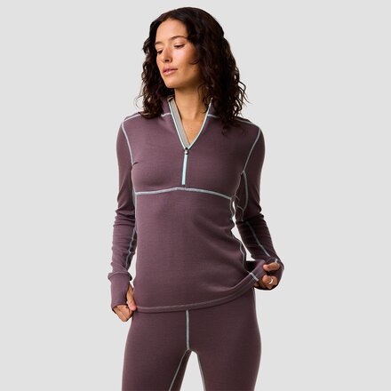 Cedars RWS Merino Mid-Wt Baselayer 1/4-Zip Top - Women's