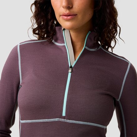 Backcountry - Cedars RWS Merino Mid-Wt Baselayer 1/4-Zip Top - Women's