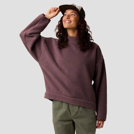 Wander Pile-Fleece Mock-Neck Top - Women's