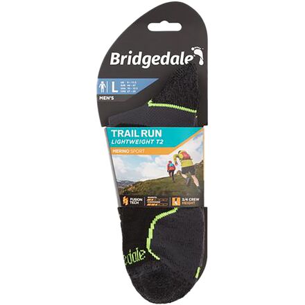 Bridgedale - Trail Run Lightweight T2 Merino Performance 3/4 Crew Sock