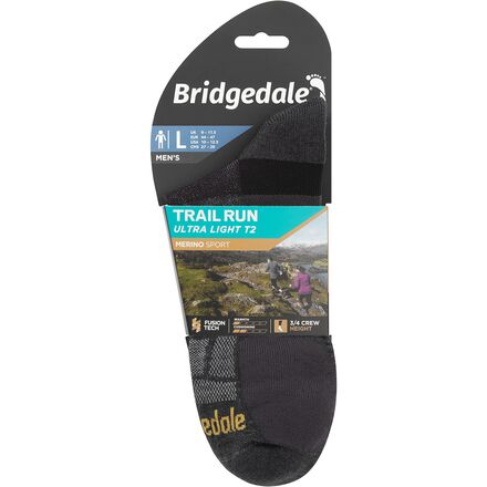 Bridgedale - Trail Run Ultralight T2 Merino Performance 3/4 Crew Sock