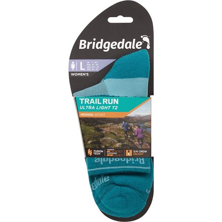 Bridgedale - Trail Run UL T2 Merino Performance 3/4 Crew Sock - Women's