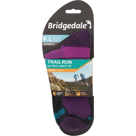 Bridgedale - Trail Run Ultra Light T2 Merino Sport Low Sock - Women's