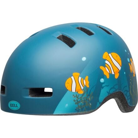 Bell - Lil Ripper Helmet - Toddlers' - Clown Fish Matte Grey/Blue