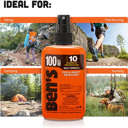 Ben's - 100 Max Tick & Insect Repellent 3.4oz Pump Spray