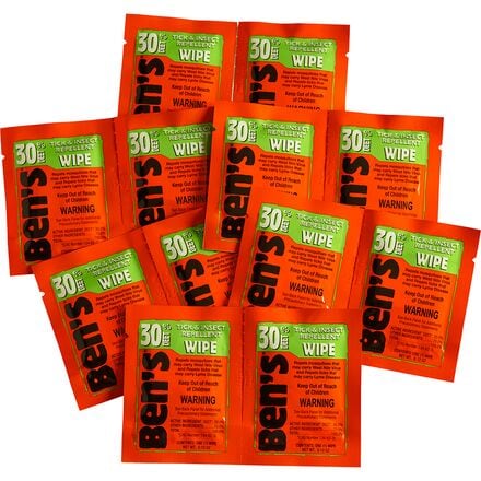 Ben's - 30% Tick & Insect Repellent Wipes - One Color