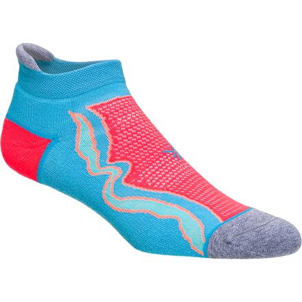 Balega - End Running Sock - Women's - Aqualine/Neon Coral
