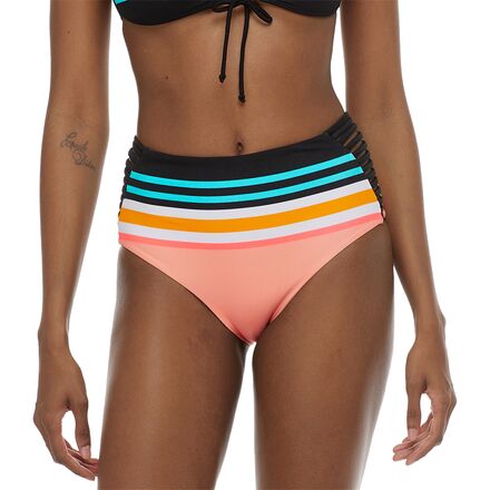 Body Glove - Coral Reef Ginger High Waist Bikini Bottom - Women's - Black