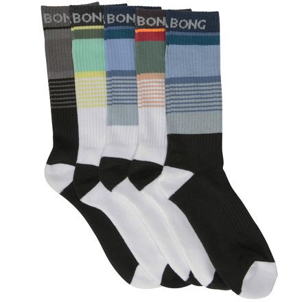 Billabong - Stripe Sport Socks - 5-Pack
