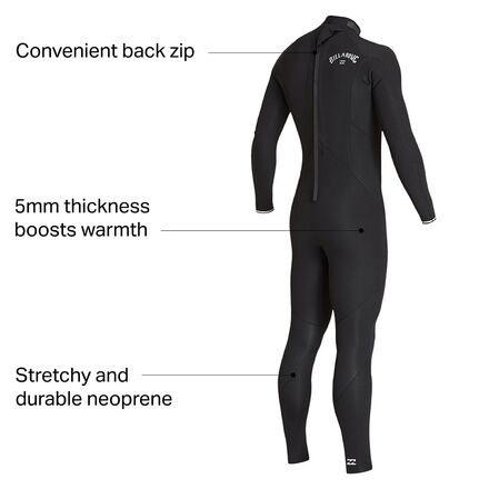 Billabong - 5/4 Furnace Absolute Back-Zip GBS Full Wetsuit - Men's