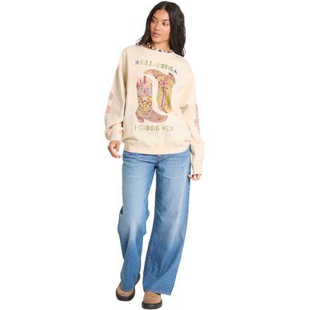 Billabong - Ride In Crew Fleece Sweatshirt - Women's