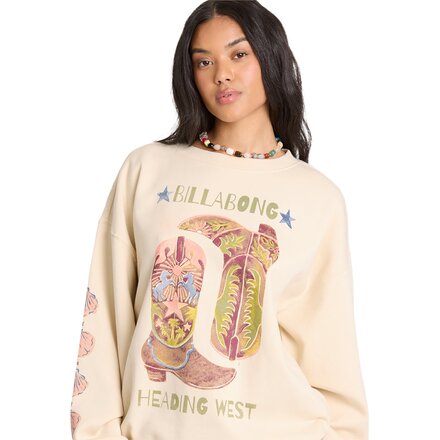 Billabong - Ride In Crew Fleece Sweatshirt - Women's