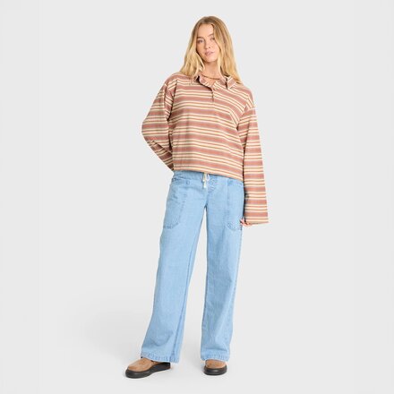 Billabong - Sugar Stripe Long-Sleeve Polo Top - Women's