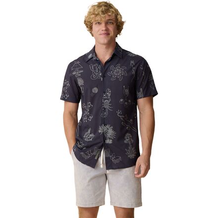 Mojave Perforated Button Up Shirt - Men's