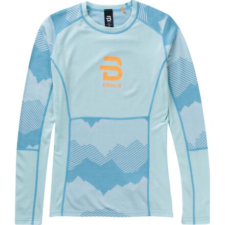 Bjorn Daehlie - Mountain Wool Long-Sleeve Top - Women's - Iced Aqua