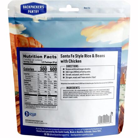 Backpacker's Pantry - Santa Fe Rice & Beans with Chicken