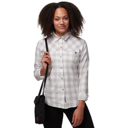 Black Diamond - Spotter Long-Sleeve Shirt - Women's - Aluminum/Ice Plaid