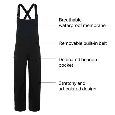 Black Diamond - Recon Stretch Bib Pant - Women's - Azurite