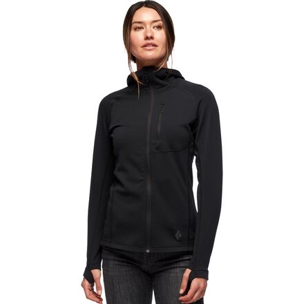 Black Diamond - Coefficient Fleece Hooded Jacket - Women's - Black