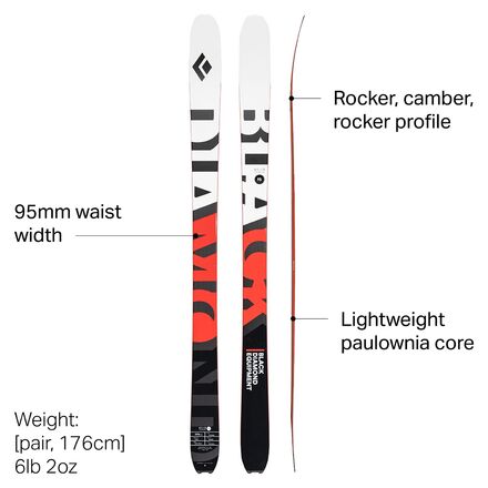 Black Diamond - Helio Carbon 95 Ski - 2022 - One Color