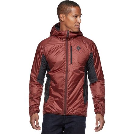 Black Diamond - Vision Hybrid Hooded Jacket - Men's - Dark Crimson