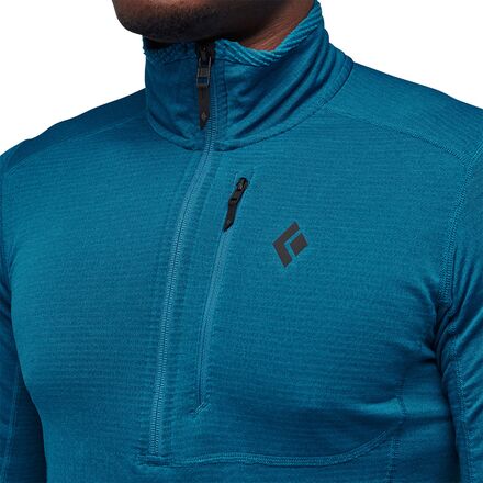 Pull Polaire Black Diamond Coefficient - Fermeture Complète, Capuche - Couche Intermédiaire Sport