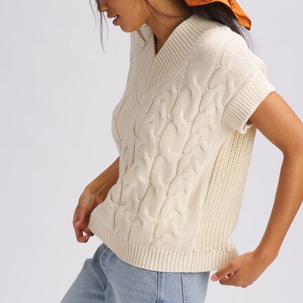 Basin and Range - Cable Sweater Vest - Women's