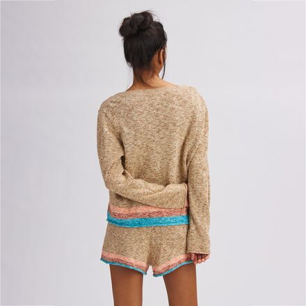 Basin and Range - Intarsia V Neck Sweater - Women's
