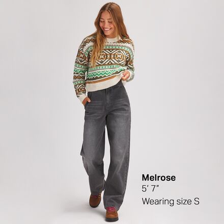 Basin and Range - Nordic Pattern Crewneck Sweater - Women's