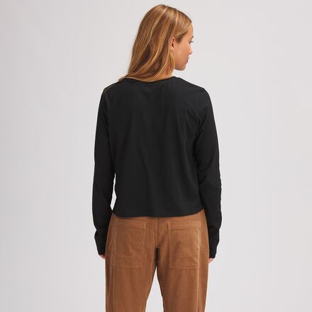 Basin and Range - Cropped Pocket Crew Top - Women's