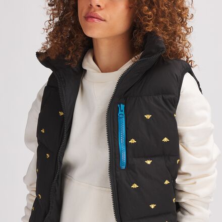 Basin and Range - Puffer Down Vest + Embroidery - Women's