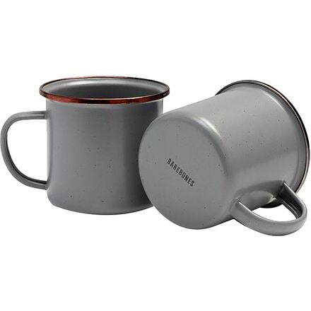 Barebones - Barebones Enamel Mug Set - Grey/Copper