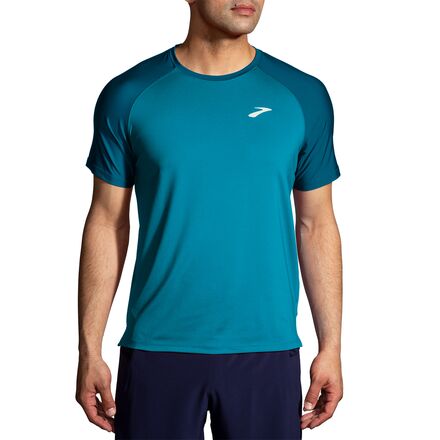 Brooks - Atmosphere Short-Sleeve Shirt 2.0 - Men's - Hyper Blue/Pacific
