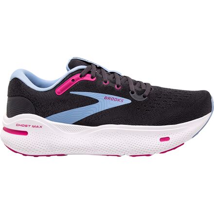 Brooks - Ghost Max Wide Shoe - Women's - Ebony/Open Air/Lilac Rose