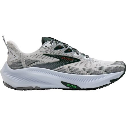 Brooks - Ghost Trail Running Shoe - Men's - White/Grey/Green