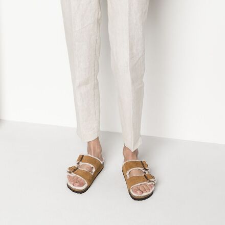Birkenstock - Arizona Shearling Lined Narrow Sandal - Women's