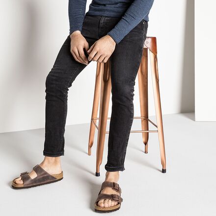 Birkenstock - Arizona Soft Footbed Leather Sandal - Men's