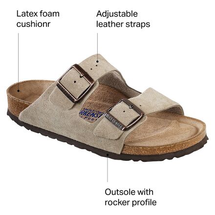 Birkenstock - Arizona Soft Footbed Suede Sandal - Women's