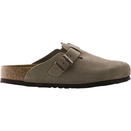 Birkenstock - Boston Soft Footbed Suede Clog - Women's - Taupe Suede