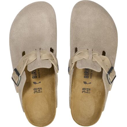 Birkenstock - Boston Braid Suede Oiled Leather Narrow Clog - Women's