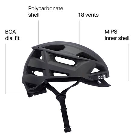 Bern - FL-1 Pave MIPS Helmet - Matte Black