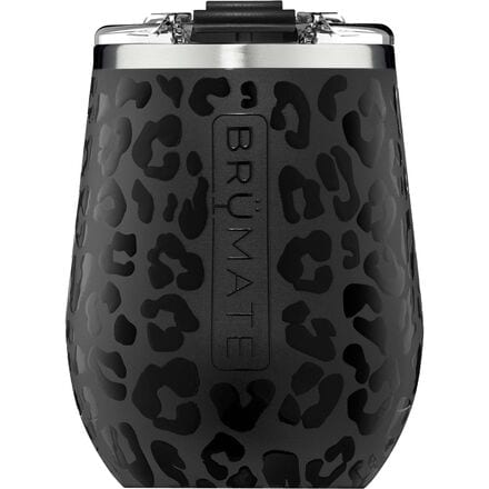 BruMate - Uncork'd XL 14oz Wine Tumbler - Onyx Leopard