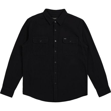 Brixton - Bowery Solid Long-Sleeve Flannel - Men's